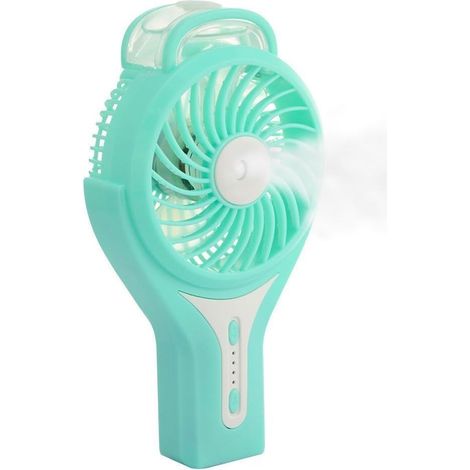 Mini Handheld USB Misting Fan with Personal Cooling Mist Humidifier Rechargeable Portable Mini Misting Cooling Fan for Home Office and Travel
