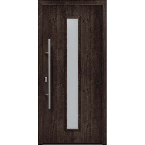 Hörmann Ecostar Haustür "ISOPRO IP 020S", night oak, 110 x 210 cm (B x H), DIN Links