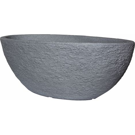 Schale Stone 70 cm betonfarbe