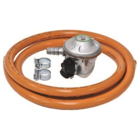 Kit régulateur de pression de gaz MERCATOOLS pour les îles Canaries – Tuyau de 1,5 m + 2 colliers de serrage  Offre exclusive