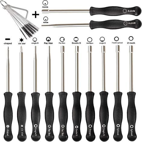 Lot de 12 outils de réglage de carburateur pour petit moteur commun à 2 cycles Echo STIHL Poulan Husqvarna MTD Ryobi Homelite Tondeuse Weed Eater (1/5)