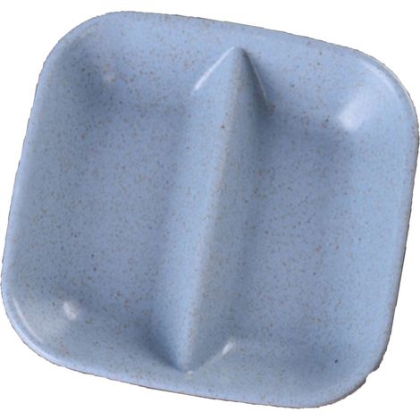 Bol à sauce compartimenté en paille de blé, pratique et compact, bleu, idéal pour cuisine et maison, lot de 2, design ergonomique, va au lave-vaisselle. (1/5)