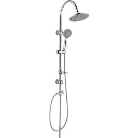 "SET COLONNA DOCCIA MONOGETTO """"SMART TONDA"""" CROMO Con deviatore 1/2"