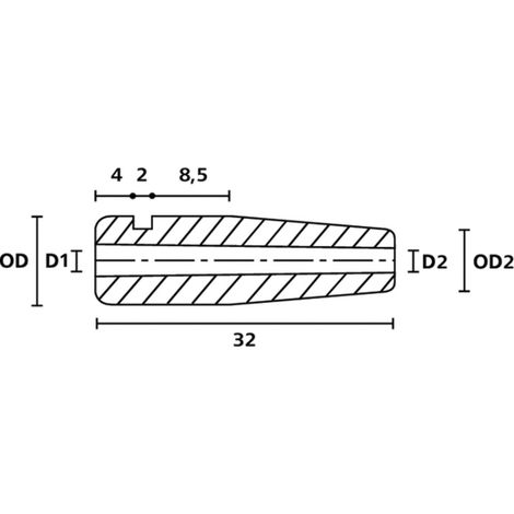 HellermannTyton H126 PVC GY 1000 Schnurschutzformtülle Klemm-Ø (max.) 5 mm PVC Grau 1 St. (1/3)