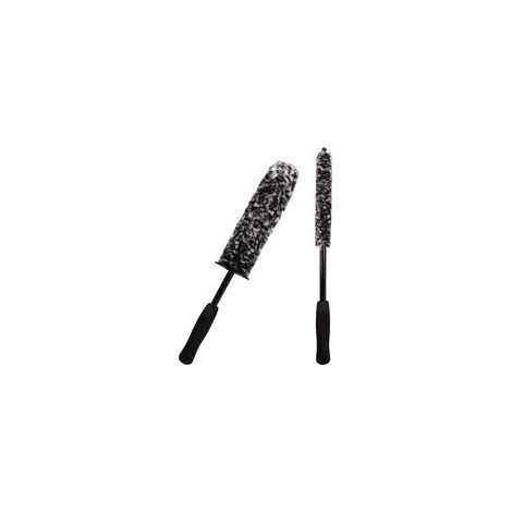 Pièces Brosse Jante Voiture Brosse de Nettoyage de Roue Lavage Pneus Voitureà long manche Brosse a Jante en Bâton en Microfibre de Brosses Brosse pour Pneu de Voiture Pliable (1/5)