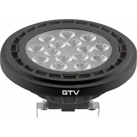 Ampoule LED AR111 - Noire - 12,5 W - 1100 lm - 3000 K - G53 (1/2)