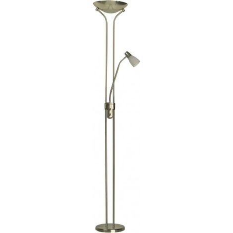 ross 2xe27+1xe14 con lettore in pelle 180x28x28 cm