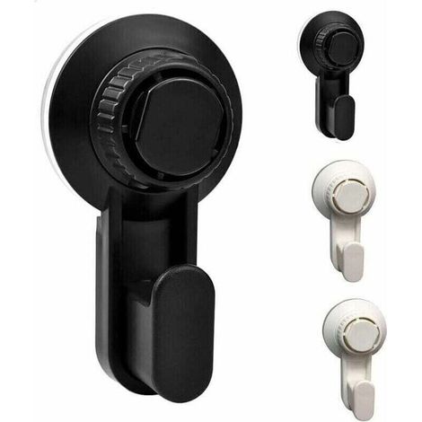 Ganci da bagno, set di 4 ganci portasciugamani con ventosa, ganci portasciugamani, ganci con ventosa - Crezuo (1/4)