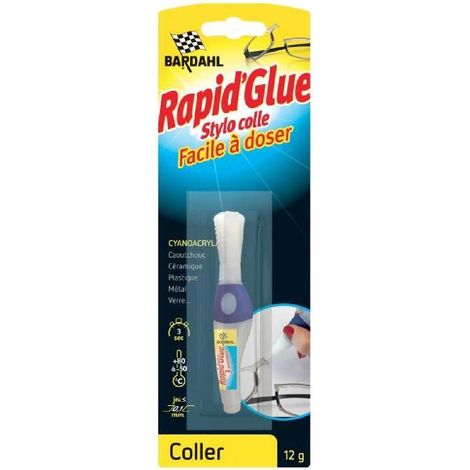 Rapid Glue - Stylo - Prise rapide 3 secondes - Haute resistance - 12 g