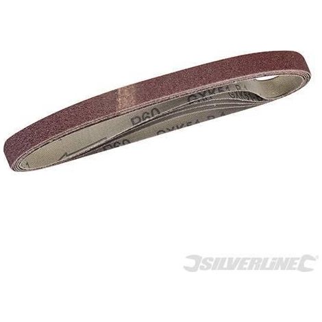 NASTRI ABRASIVI 10x330mm GRANA 40,60,80,120 5PZ SILVERLINE 338767