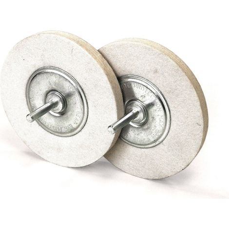 Dischi in feltro con gambo per lucidare - Rosver - DFG D.100 G.6 - Conf.10pz