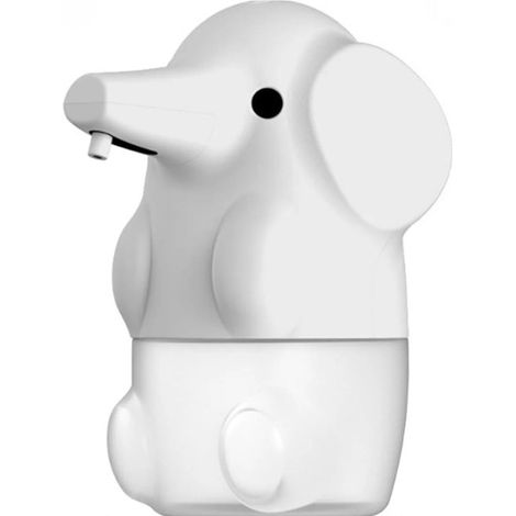 Automatischer Schaumseifenspender, USB-aufladbar, intelligenter Sensor/Elefanten-Design (weiß) - AquaForge (1/5)