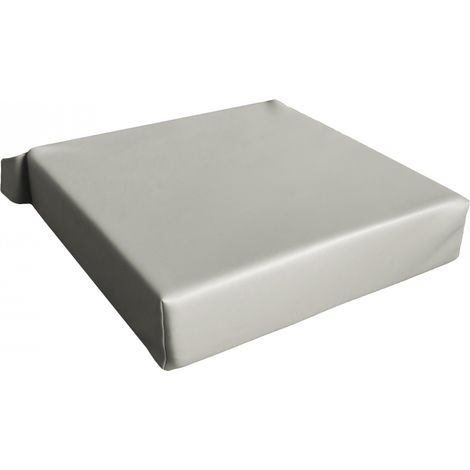 Coussin de réhausse enfant pour chaise, déhoussable - 33 x 33 x 7.5 cm - Gris - Monsieur Bébé (1/5)