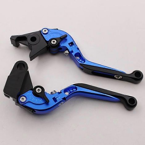 Convient pour la moto Kawasaki VERSYS650cc, klaxon de frein modifié CNC, poignée d'embrayage, poignée de levier, accessoires (bleu) (1/5)