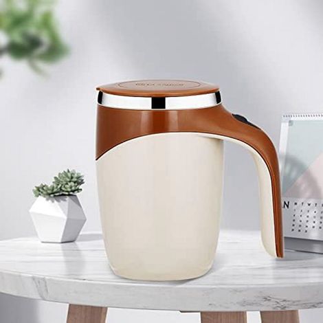 Tasse À Mélange Automatique - Acier Inoxydable 304 - 380 Ml - Pour Café Chocolat En Poudre Lait Infantile - 1 Pièce (1/5)