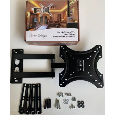 32-55 "Support de montage mural réglable Support TV rotatif TMX200 avec niveau à bulle(14-43 pouces SS117B-2) (1/5)