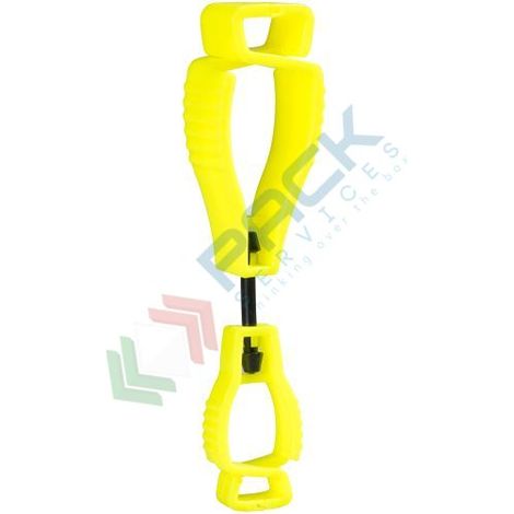 Confezione da 40 pinze per guanti senza metallo Giallo