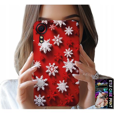 Custodia per Samsung Galaxy Xcover 5 - fiocchi di neve, neve, stelle, festività (1/5)