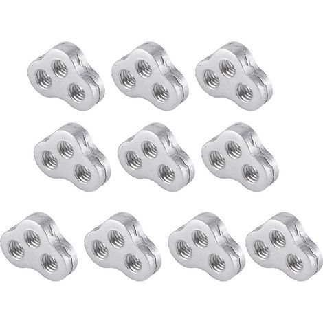 10 Stück Offset-Halterungen aus Aluminiumlegierung, 3-Loch-Stabilisator-Offset-Halterung für Roboter, spezifische Installation