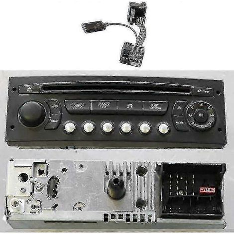 Récepteur audio de voiture Bluetooth 5.0 avec adaptateur auxiliaire compatible avec les systèmes radio Citroën C2, C5, RD45 et RD4. (1/5)