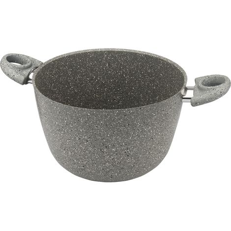 Pentola Antiaderente Cuore di pietra 24 cm accademia mugnano (1/2)