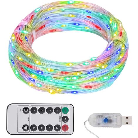 LED-Lichterkette mit 300 LEDs Mehrfarbig 30 m