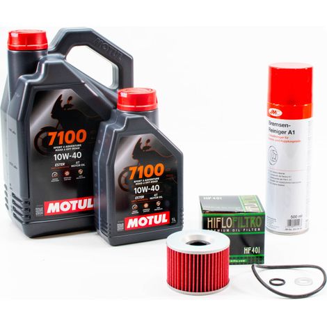 Kit Entretien Vidange pour KAWASAKI ZEPHYR 1100 de 1992 à 1996 - MOTUL 7100 10W40 5L