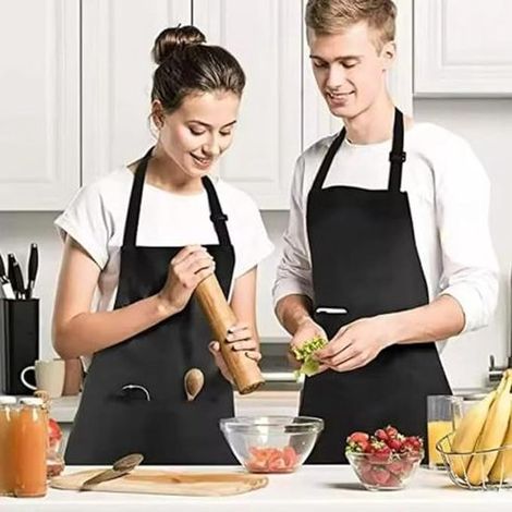 1 grembiule multicolore per uomo e donna, da cucina, per cucinare, per chef, per pulizie, per ristoranti, per cameriere, accessorio per la pulizia della casa (1/4)