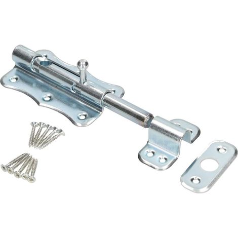 KOTARBAU Verrou de porte - Toutes tailles - Verrou de serrure - Verrou de porte - Verrou de porte - Verrou de meuble - 100 mm (1/5)