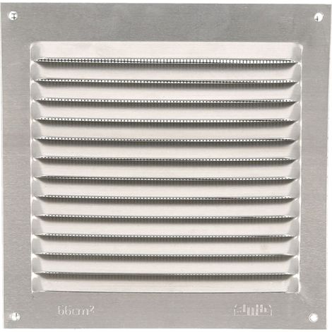 Griglia di ventilazione 15x15cm allum. Naturale con zanzariera 20213 amig (1/3)