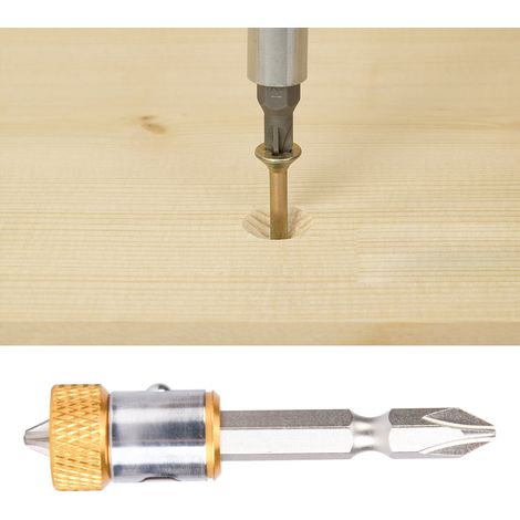 Embouts de tournevis magnétiques à double tête, tige hexagonale, pour tête de tournevis hexagonale 6,35 mm (1/4 po), jaune (1/5)