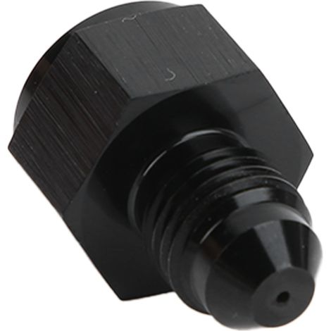 Universeller Ölbegrenzeranschluss -4AN Innengewinde auf Außengewinde, Adapter aus Baustahl für Turbolader, schwarz (1/5)