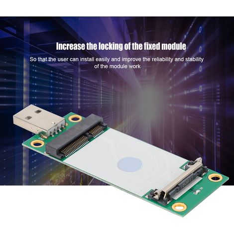 Carte d'extension Mini PCI-E vers USB 3.0 pour modem 3G/4G, adaptateur de test WWAN avec lecteur de carte SIM intégré