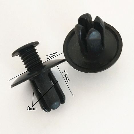 Lot de 635 attaches rapides auto en plastique avec boîte pour fixation pare-chocs et bas de caisse (1/4)