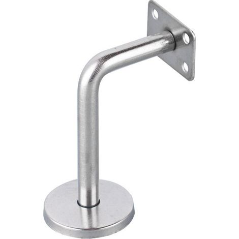 Supports De Main Courante Pour Fixation Murale Acier Inoxydable Poli Support Escalier Avec Couvercle Base Supports Muraux Garde-Corps Pour Mur Intérieur, Loft, Barre Support Pour Corridor 4 Piè (1/2)