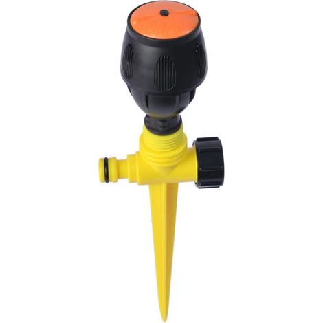 Sistema di irrigazione automatico rotante a 360°, irrigatore da giardino, irrigatore per prato, irrigatore migliorato (3 pezzi) - Ugello Meg (1/4)