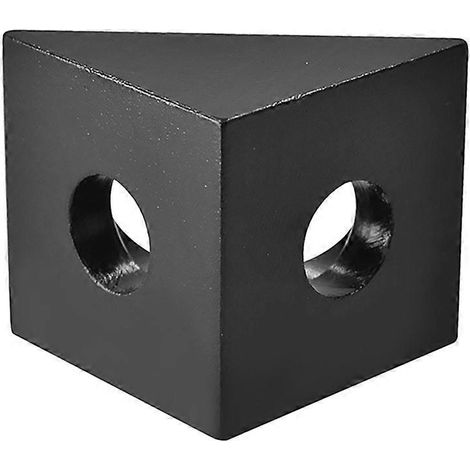 90°-Winkelverbinder für CNC-Maschinen und 3D-Drucker, schwarzes V-Profil, 2 Stück. (1/5)