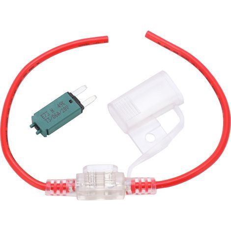 Porte-fusible transparent 12AWG 6A à réarmement manuel, étanche et anti-poussière pour voiture, yacht, camping-car, camion (1/5)