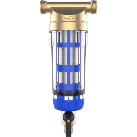 Filtre à sédiments réutilisable - Filtre réutilisable - Préfiltre à eau - Filtre à sédiments - Préfiltre micron - Accessoire purificateur d'eau - Pour tuyau d'eau de puits - Filtre à sédiments( 1/2") (1/5)