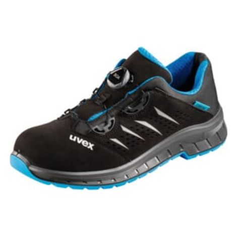 uvex Halbschuh schwarz/blau uvex 2 trend, S1P BOA, EU-Schuhgröße: 42