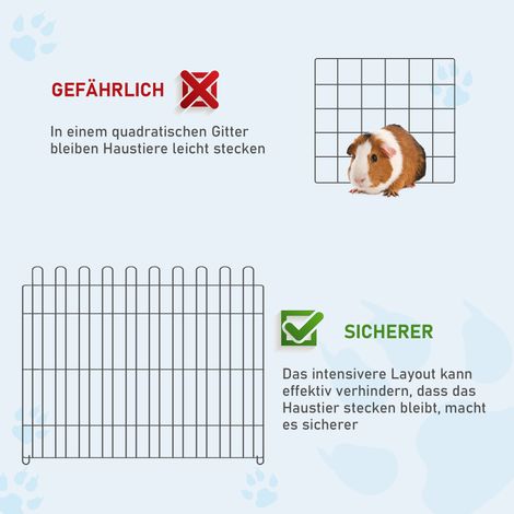 Parc pour chiots 8 pièces avec 8 panneaux, porte et bâche de protection, enclos extérieur de 61 cm de haut, barrière pour chiots, idéal pour animaux de compagnie (chien, chat, chiot), utilisable à l'i (1/5)
