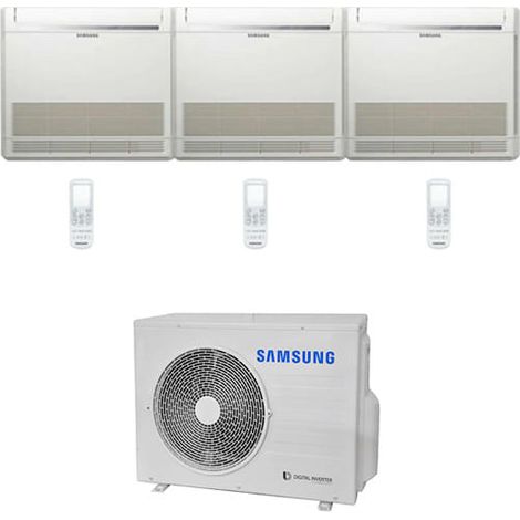 Klimaanlage Samsung Konsole R32 Test-Split-Wechselrichter 9000 + 9000 + 12000 BTU mit E.U. AJ052TXJ3KG/EU Klasse A+++/A++