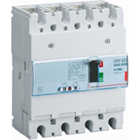 Disjoncteur magnétothermique DPX³250 pouvoir de coupure 36kA 400V - 4P - 100A - LEGRAND