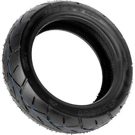 Pneu tubeless TUOVT93.0-6, pneu avant 9 pouces pour karting électrique, bande de roulement renforcée pour route et résistante à l'usure.