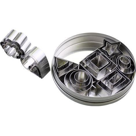 Ensemble de 24 emporte-pièces en métal de qualité alimentaire, sans BPA, en acier inoxydable, pour biscuits, gâteaux au chocolat et autres gourmandises.