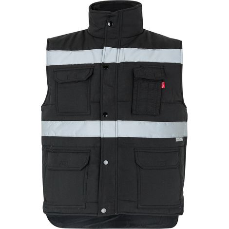 Chaleco acolchado multibolsillos con cintas reflectantes VELILLA Serie 205904