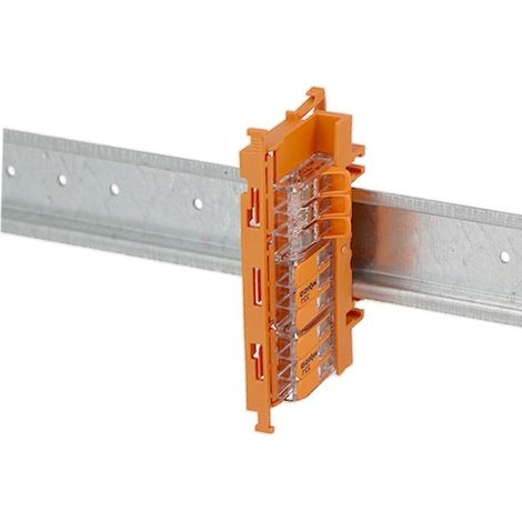 Wago – Support de fixation pour borne et domino – Pour rail Din 35 mm – Empattement 1 module – Pour bornes série 221-6xx