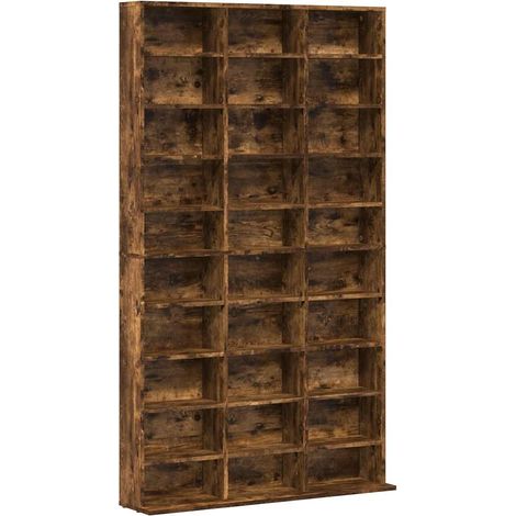 Maison Exclusive - Mobile Porta CD Rovere Fumo 102x23x177,5 cm Legno Multistrato
