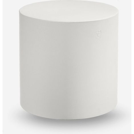 Design-Zylinderpouf aus Polyethylen für drinnen & draußen Blok - Weiß (1/3)