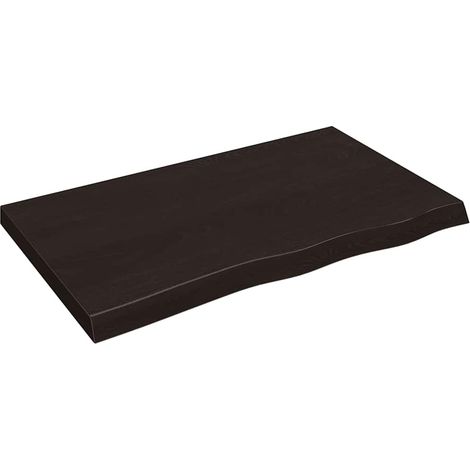 Maison Exclusive - Piano Tavolo Marrone 100x60x(2-6) cm Rovere Massello Trattato